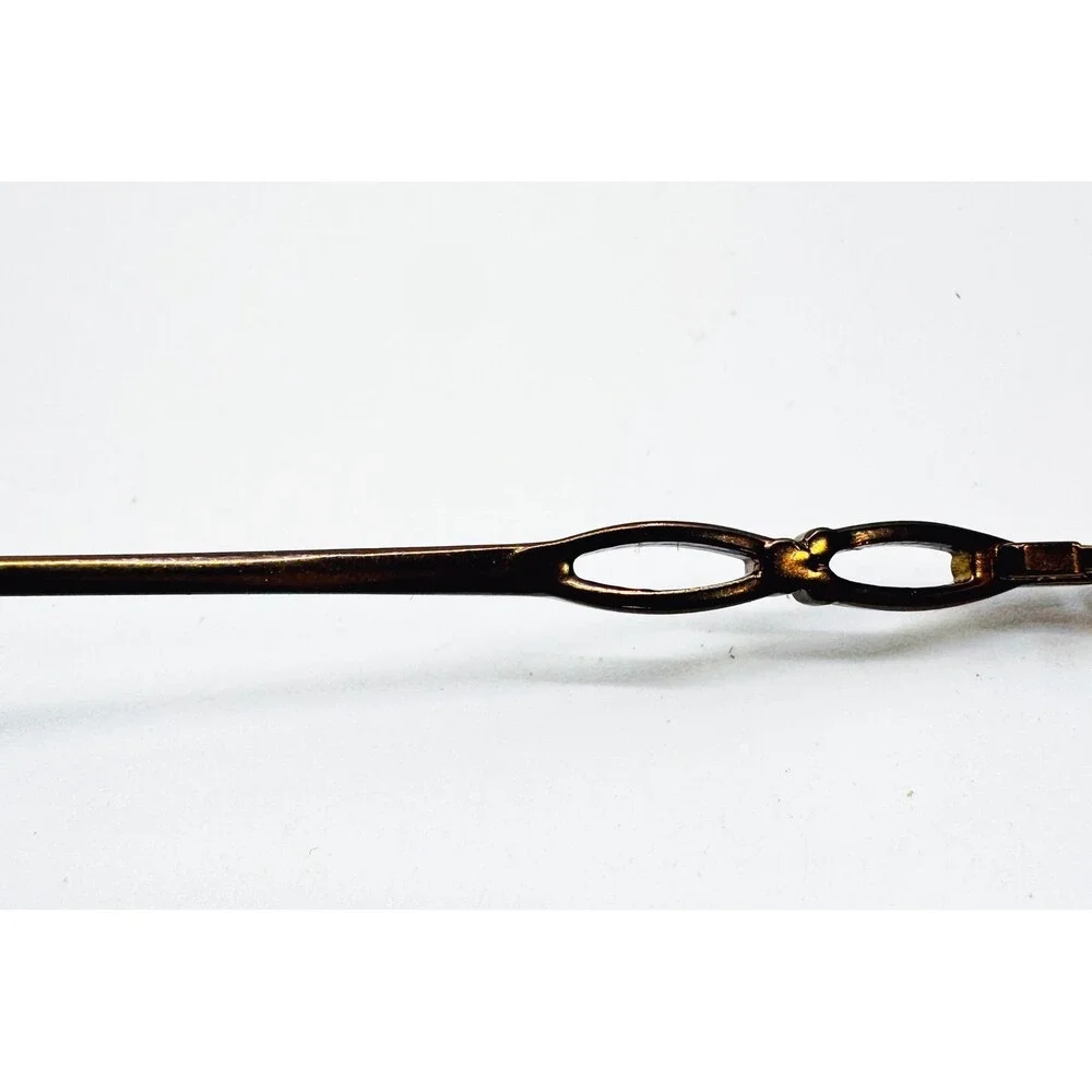 Maryland 110 Eyeglasses Frames Womens Brown Half Rim Oval 51-18-135
